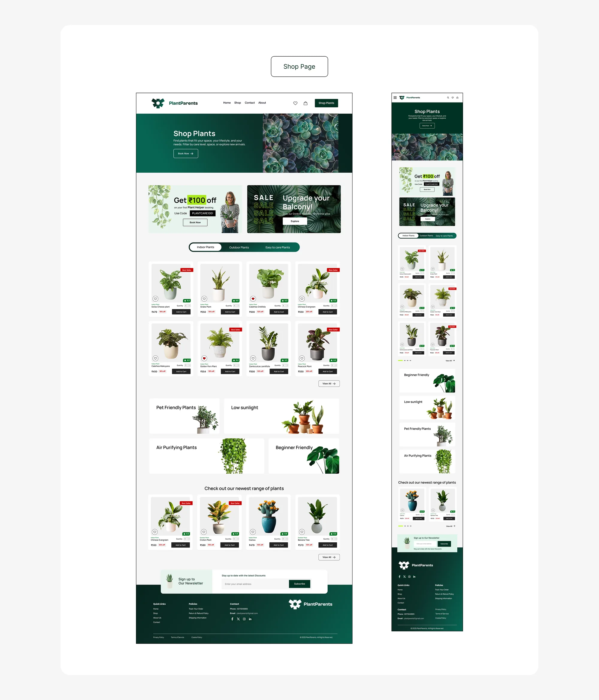 PlantParents — E-Commerce Platform — board 9