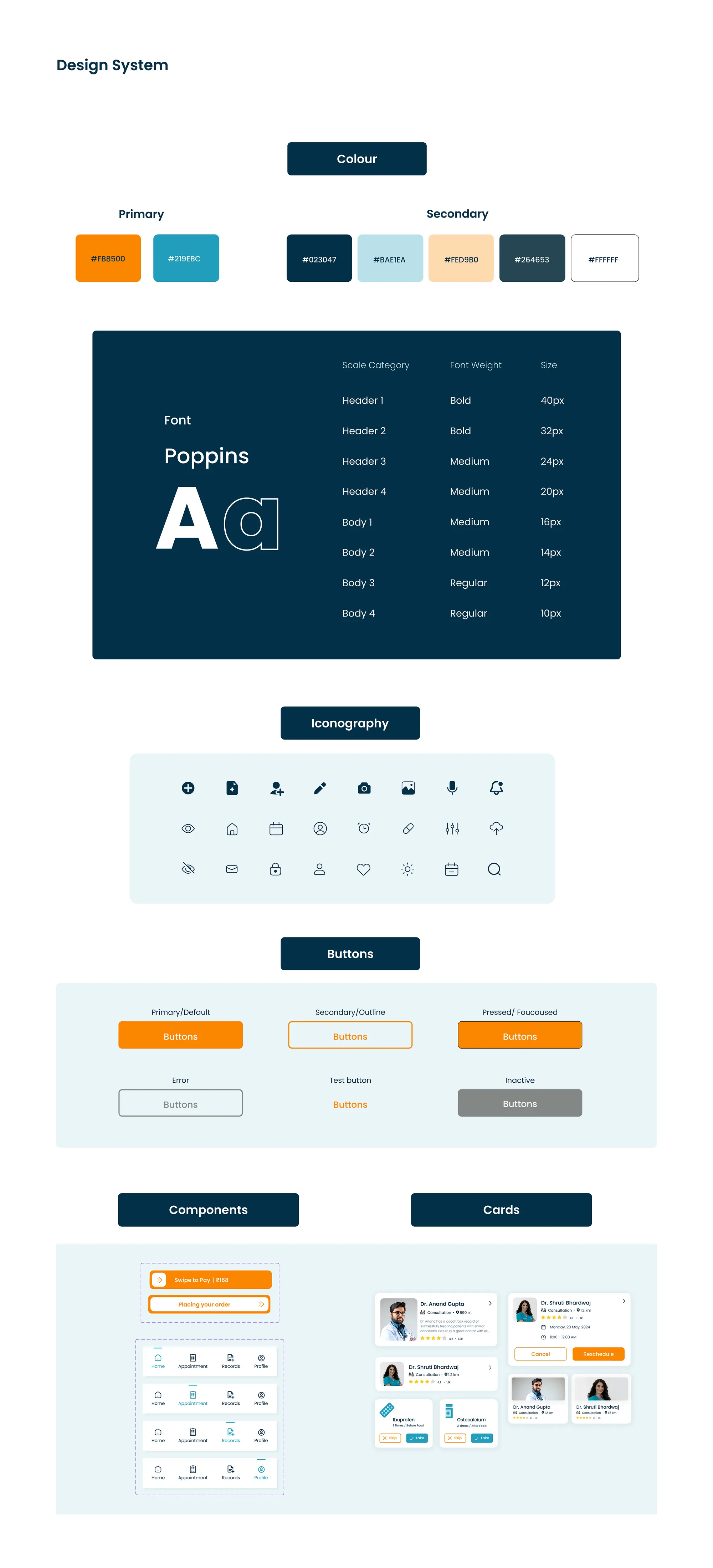Wellspring — A Healthcare UI/UX project — board 6